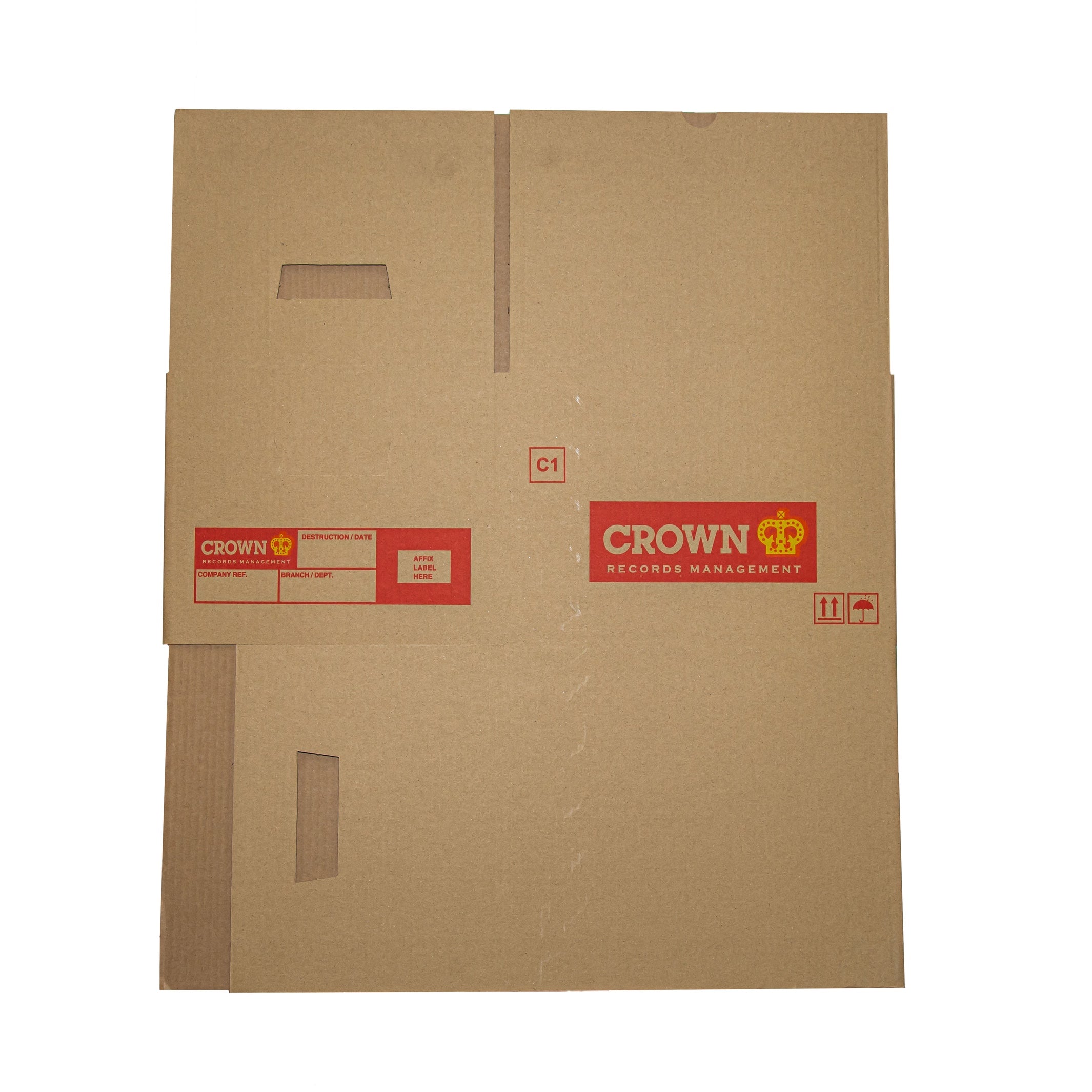 Small File Storage Carton Box with Lid - 340x285x230mm