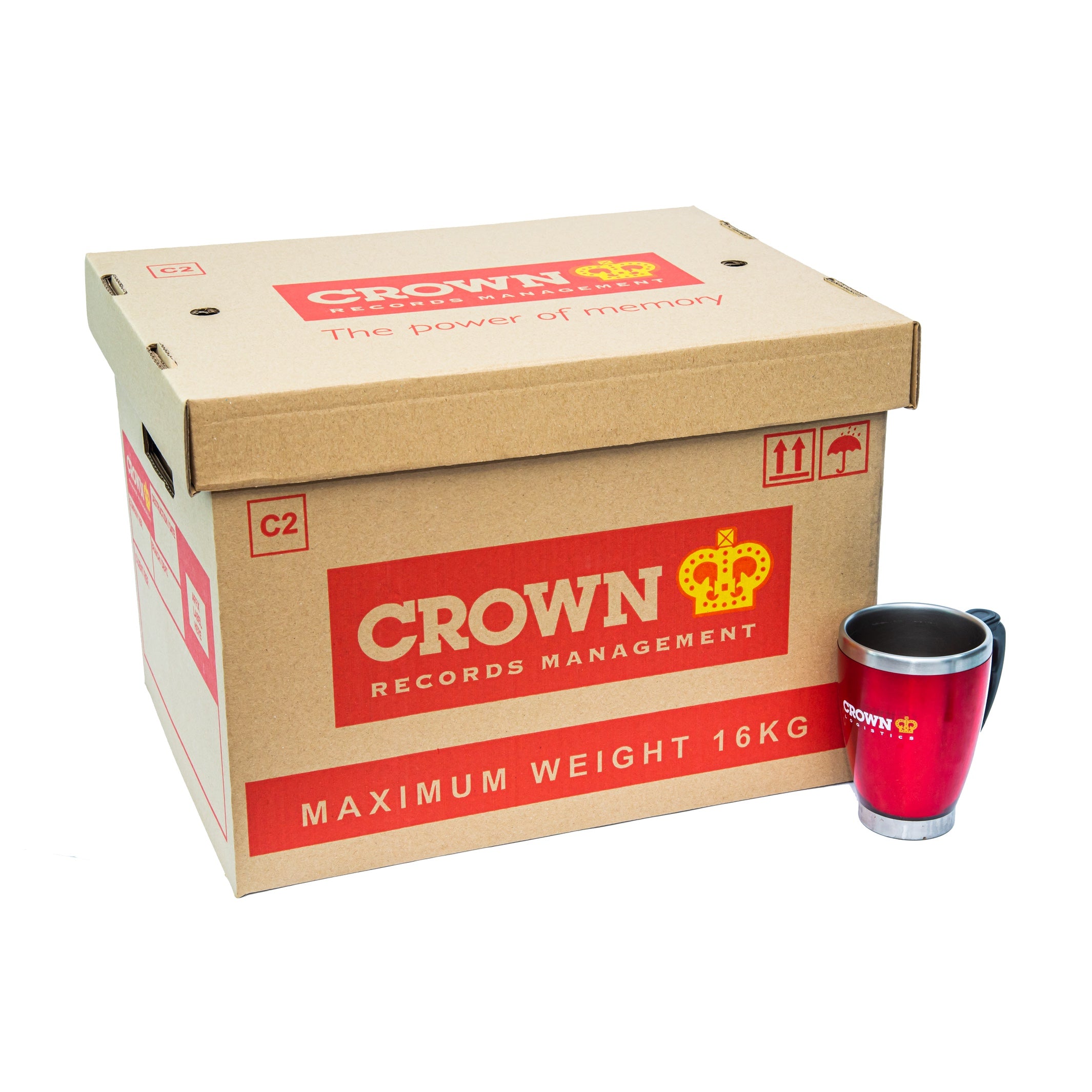 Medium File Storage Carton Box with Lid - 404x329x303mm