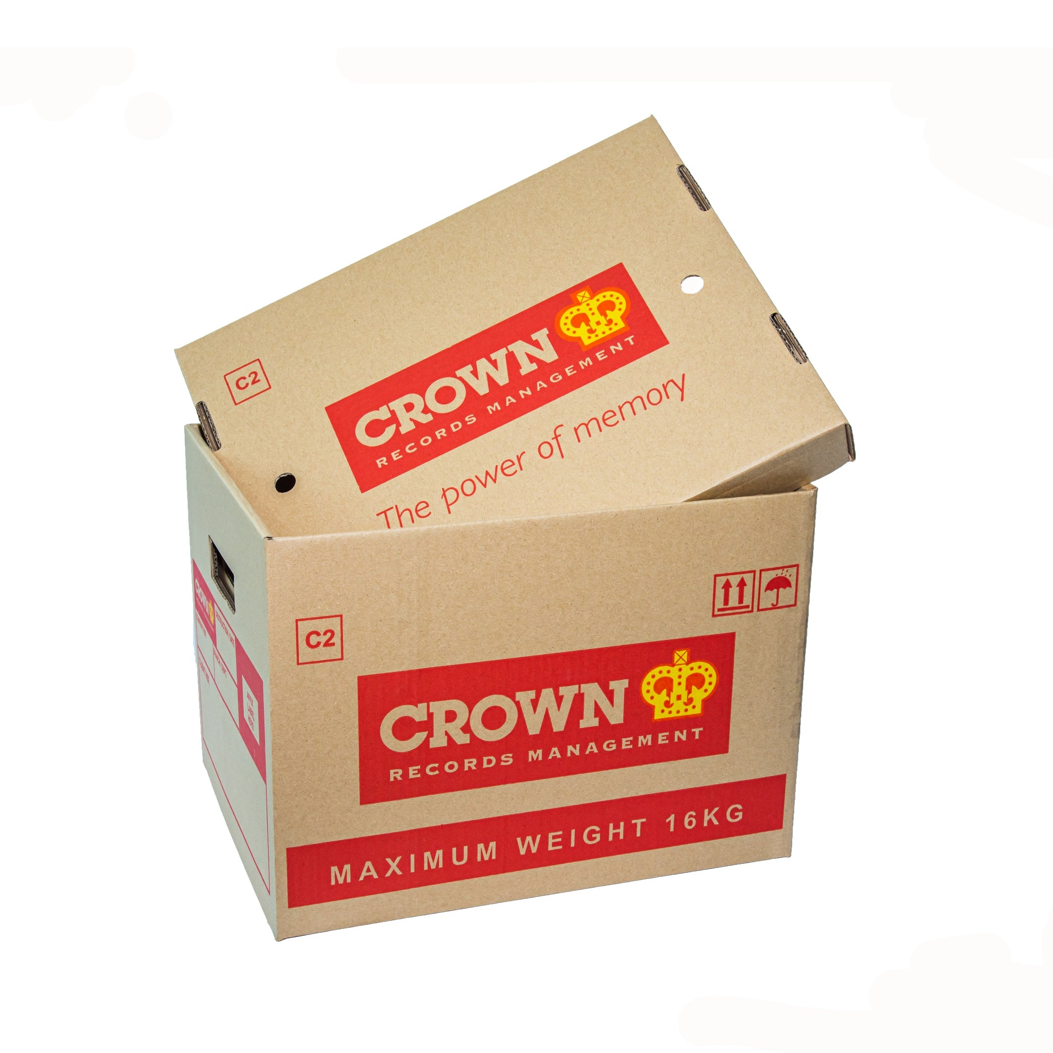 Medium File Storage Carton Box with Lid - 404x329x303mm
